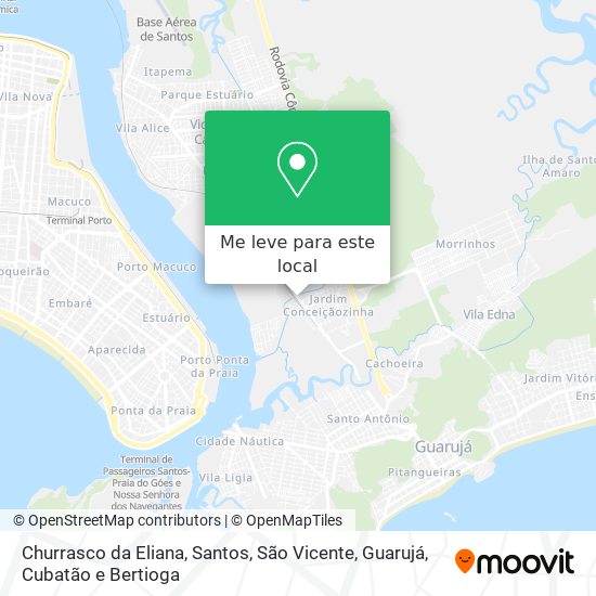 Churrasco da Eliana mapa