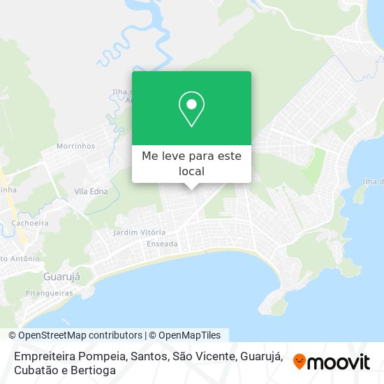 Empreiteira Pompeia mapa