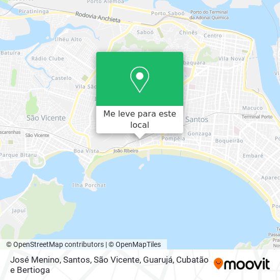 José Menino mapa