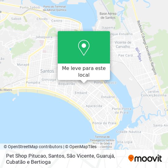 Pet Shop Pitucao mapa