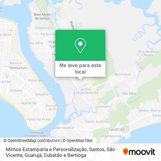 Mimos Estamparia e Personalização mapa