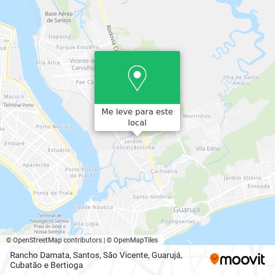 Rancho Damata mapa