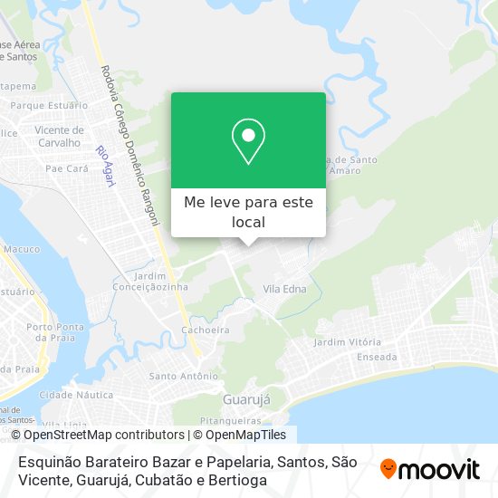 Esquinão Barateiro Bazar e Papelaria mapa