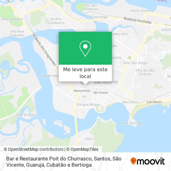 Bar e Restaurante Poit do Churrasco mapa