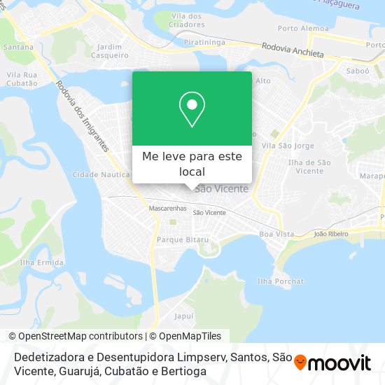 Dedetizadora e Desentupidora Limpserv mapa