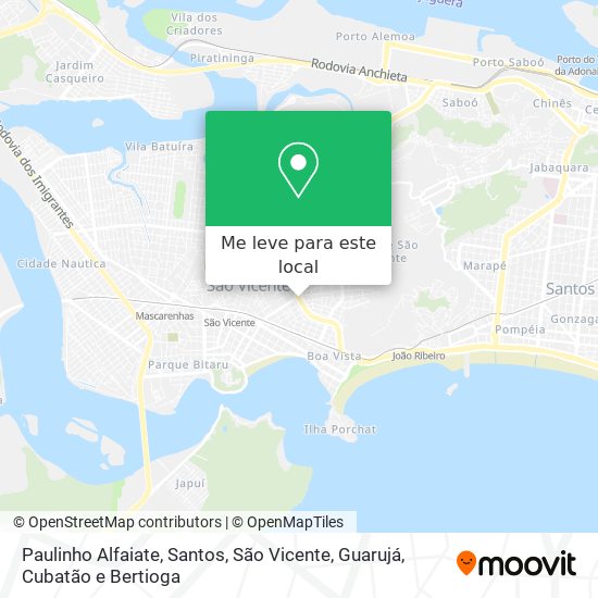 Paulinho Alfaiate mapa