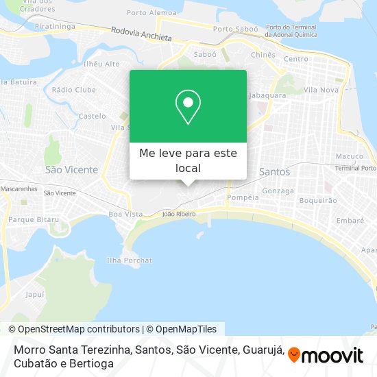 Morro Santa Terezinha mapa