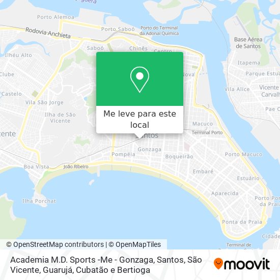 Academia M.D. Sports -Me - Gonzaga mapa