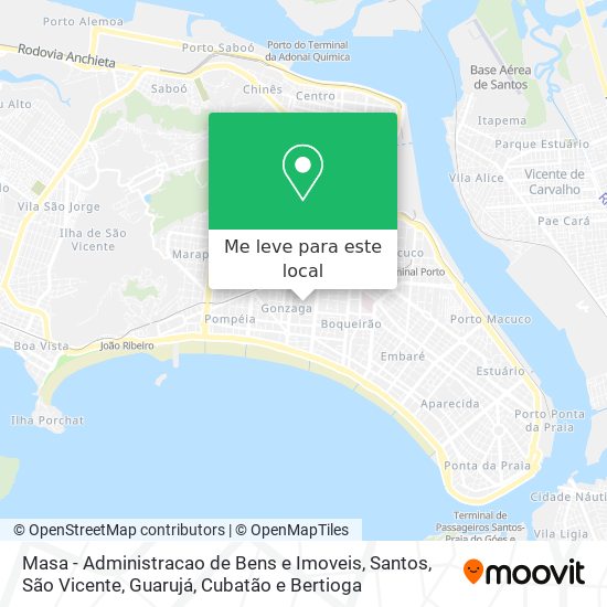 Masa - Administracao de Bens e Imoveis mapa