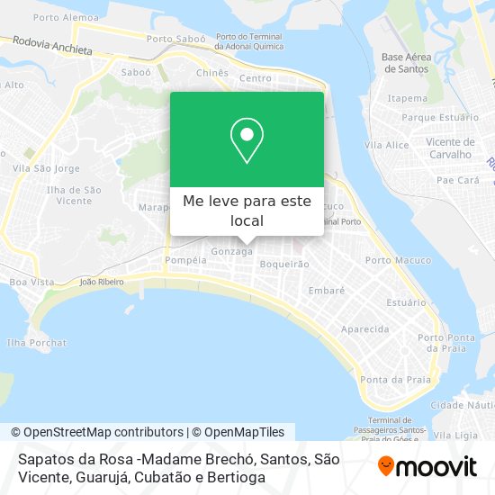 Sapatos da Rosa -Madame Brechó mapa
