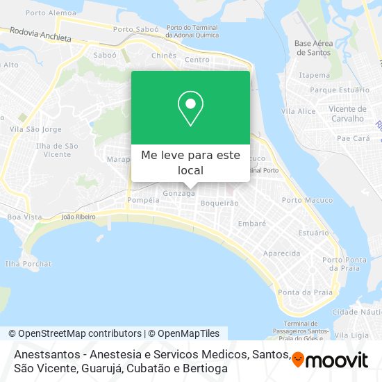 Anestsantos - Anestesia e Servicos Medicos mapa