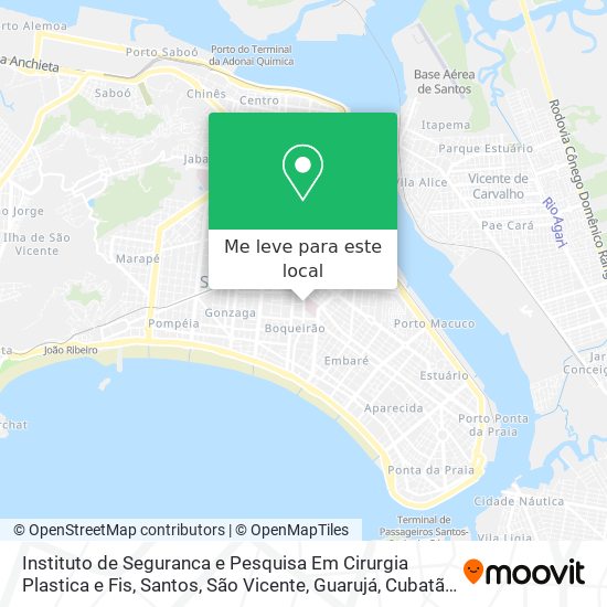 Instituto de Seguranca e Pesquisa Em Cirurgia Plastica e Fis mapa