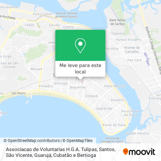 Associacao de Voluntarias H.G.A. Tulipas mapa