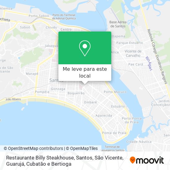 Restaurante Billy Steakhouse mapa