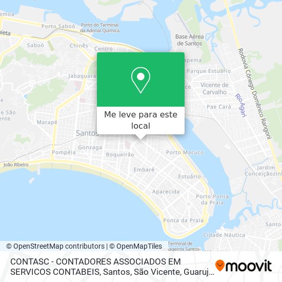 CONTASC - CONTADORES ASSOCIADOS EM SERVICOS CONTABEIS mapa