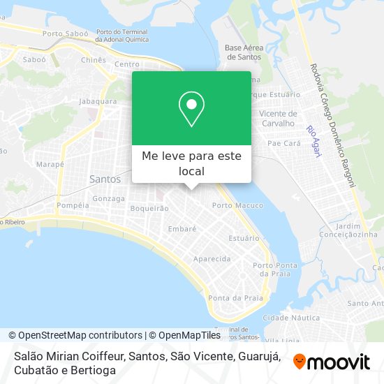 Salão Mirian Coiffeur mapa