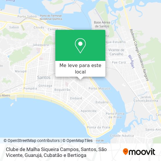 Clube de Malha Siqueira Campos mapa