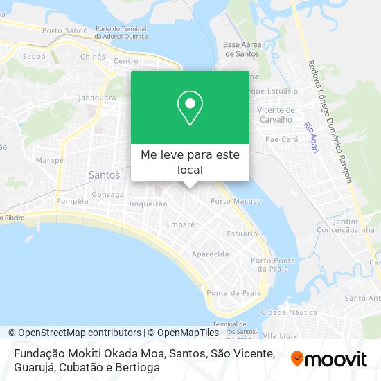 Fundação Mokiti Okada Moa mapa