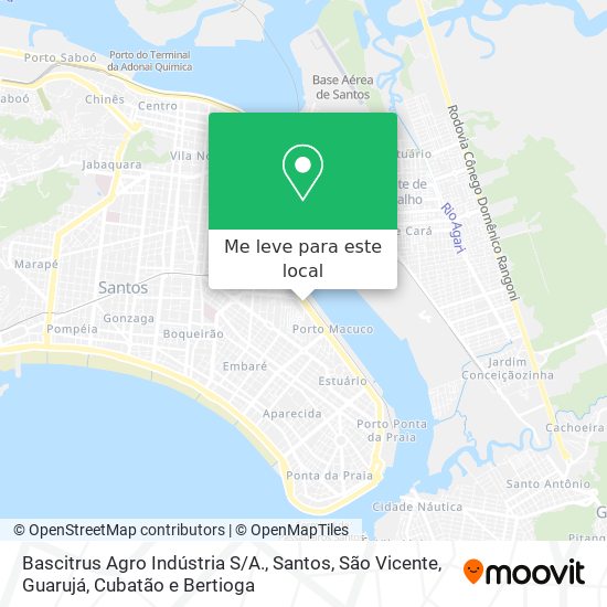 Bascitrus Agro Indústria S/A. mapa
