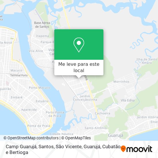 Camp Guarujá mapa