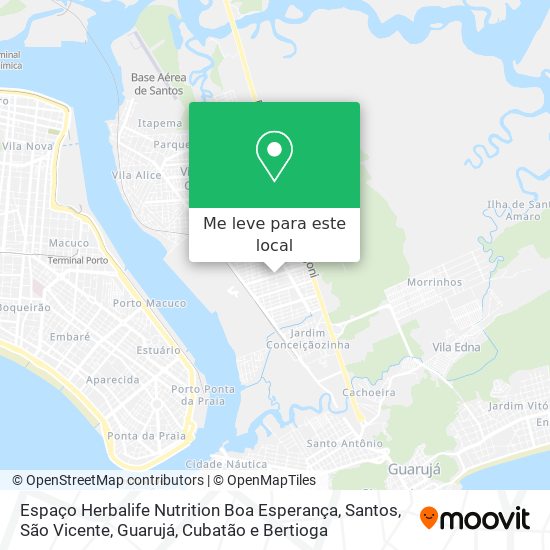 Espaço Herbalife Nutrition Boa Esperança mapa