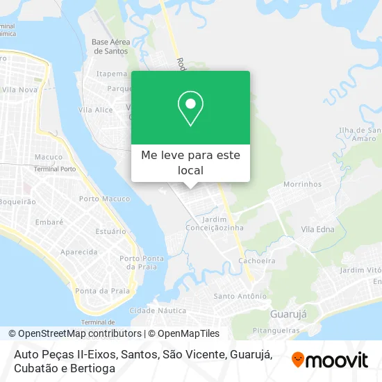 Auto Peças II-Eixos mapa