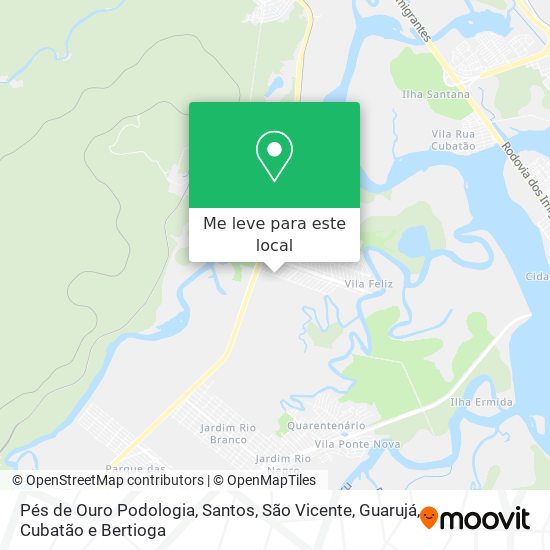 Pés de Ouro Podologia mapa