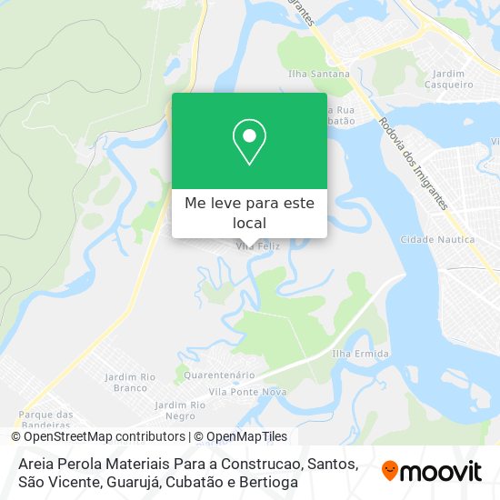 Areia Perola Materiais Para a Construcao mapa