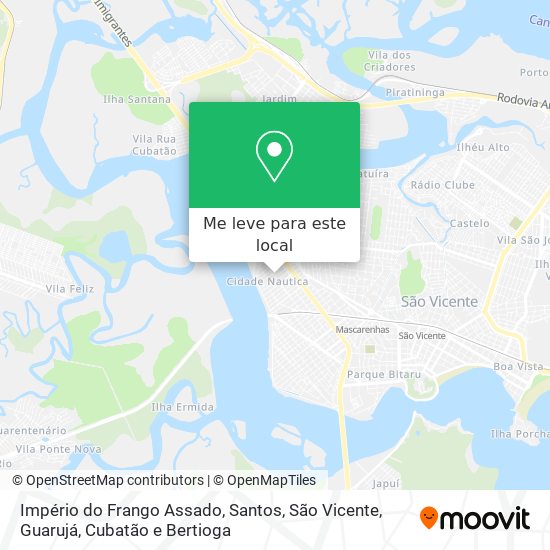 Império do Frango Assado mapa