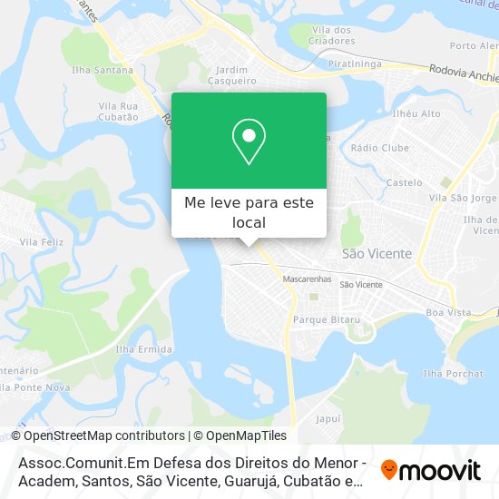 Assoc.Comunit.Em Defesa dos Direitos do Menor - Academ mapa