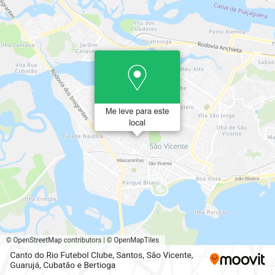 Canto do Rio Futebol Clube mapa