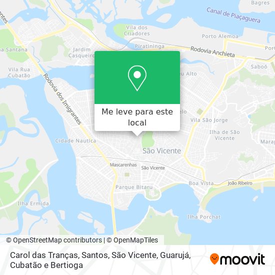 Carol das Tranças mapa