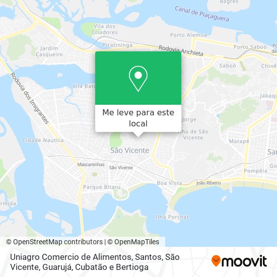 Uniagro Comercio de Alimentos mapa