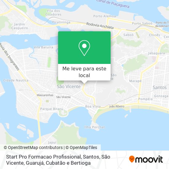 Start Pro Formacao Profissional mapa