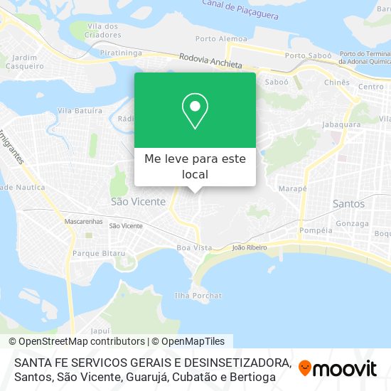 SANTA FE SERVICOS GERAIS E DESINSETIZADORA mapa