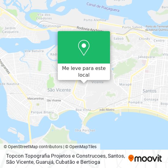 Topcon Topografia Projetos e Construcoes mapa