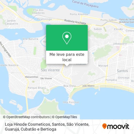 Loja Hinode Cosmeticos mapa