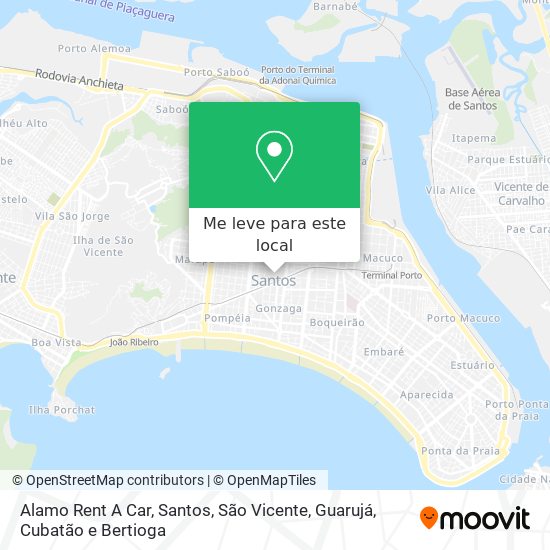 Alamo Rent A Car mapa