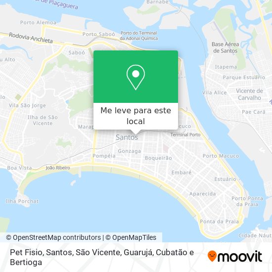Pet Fisio mapa