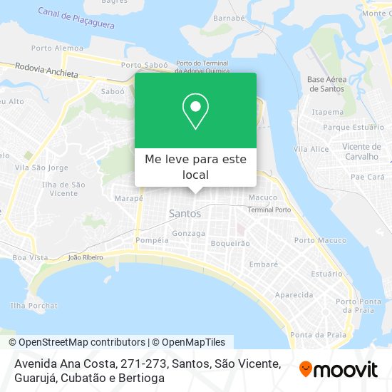 Avenida Ana Costa, 271-273 mapa