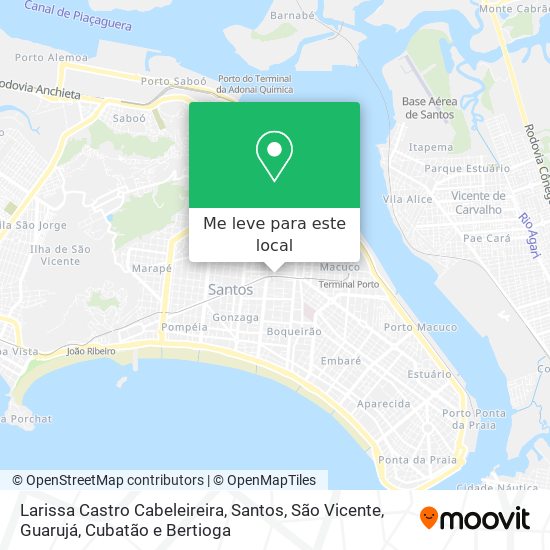 Larissa Castro Cabeleireira mapa