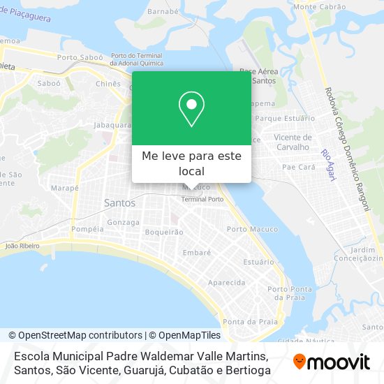 Escola Municipal Padre Waldemar Valle Martins mapa