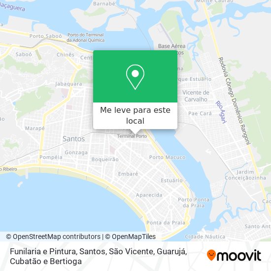 Funilaria e Pintura mapa
