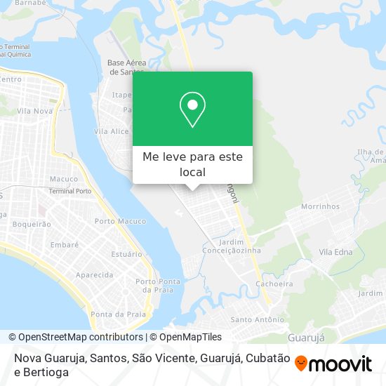 Nova Guaruja mapa