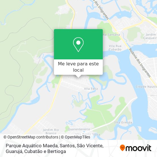 Parque Aquático Maeda mapa
