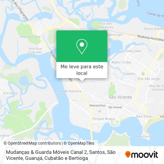 Mudanças & Guarda Móveis Canal 2 mapa