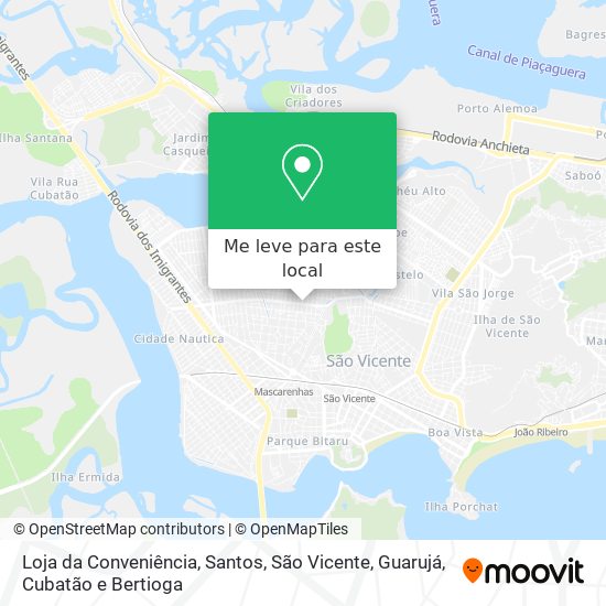 Loja da Conveniência mapa