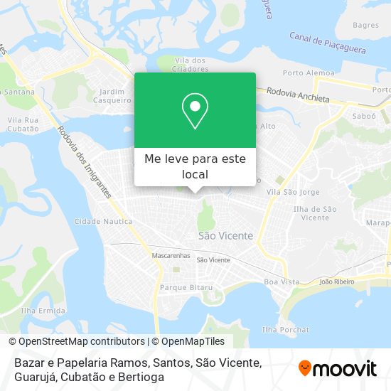 Bazar e Papelaria Ramos mapa