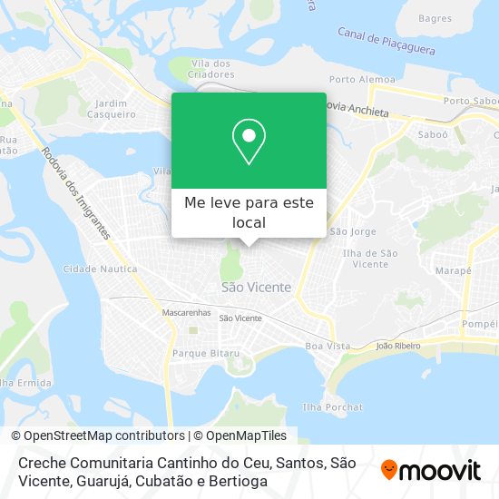 Creche Comunitaria Cantinho do Ceu mapa