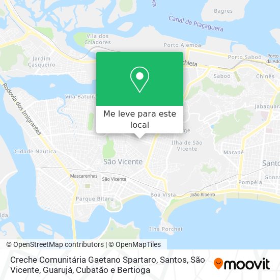 Creche Comunitária Gaetano Spartaro mapa